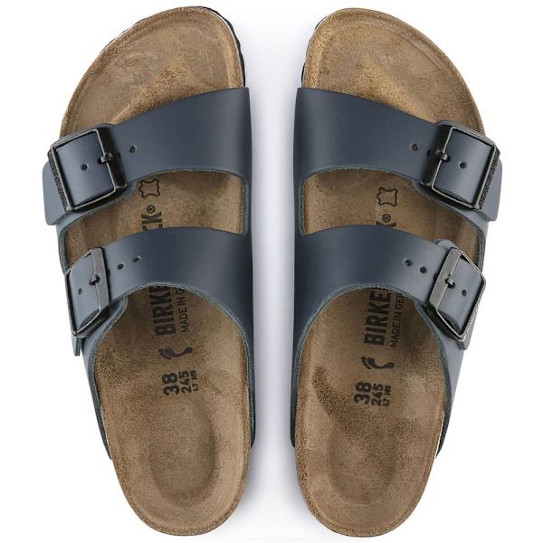 Birkenstock Arizona Natural Lædersandaler Blå EU 38 Dreng