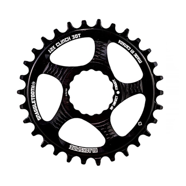 Blackspire Kæderring Snaggletooth 6 Mm Offset Sort 36t