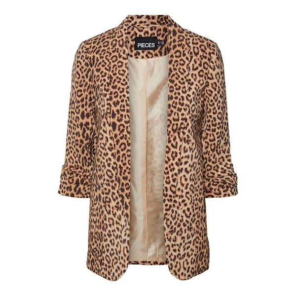 Pieces Blazer Boss 3/4 Printed Brun 2XL Kvinna