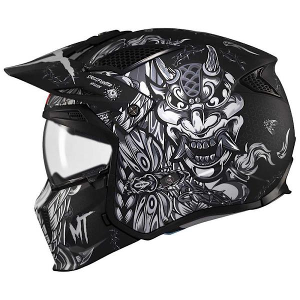 Mt Helmets Streetfighter Sv Hellish Modulaarinen Kypärä Musta M