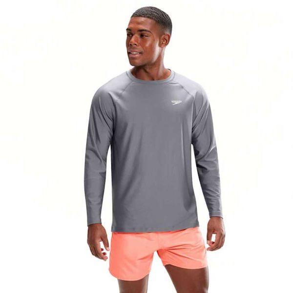 Speedo Langærmet Rashguard Grå XL