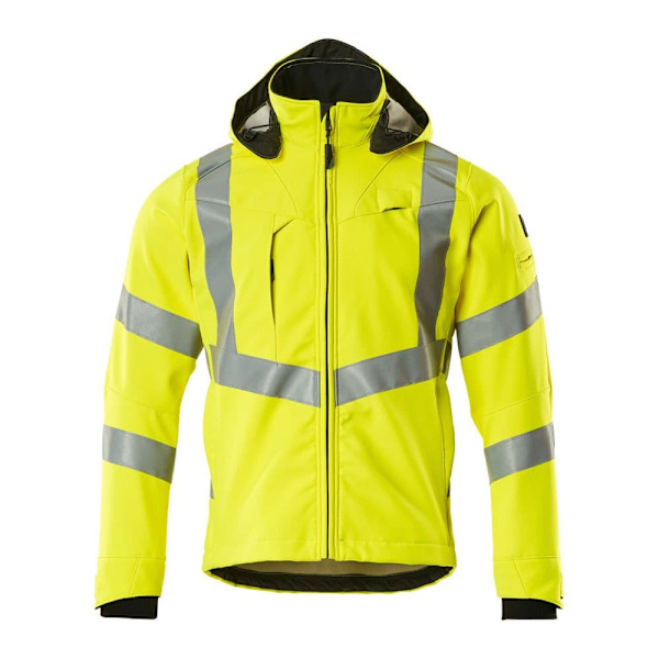 Mascot Softshelljacka Med Huva Safe Supreme 20502 Gul XL