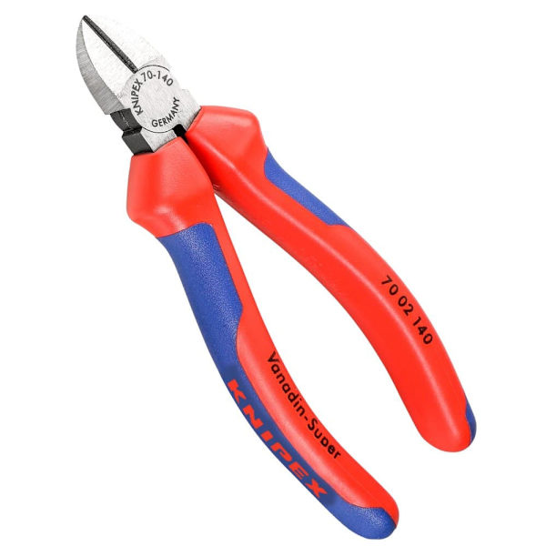 Knipex Cutter Atramentized Polerad Diagonal 140 Mm Röd