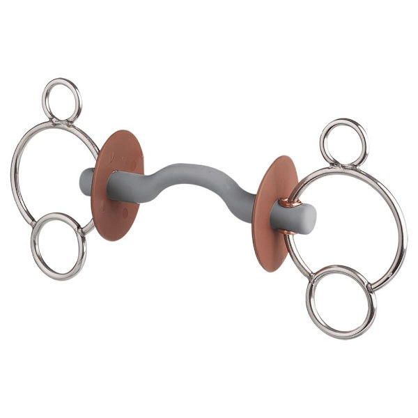 Beris Kova Snaffle 3 Tongue Port Hopeinen 140 mm