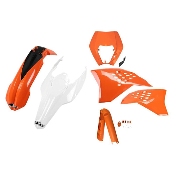 Ufo Muovisarja Ktm Exc/exc-f 2011-2011 With Headlight Ktkit520f-999w Fork Protectors &