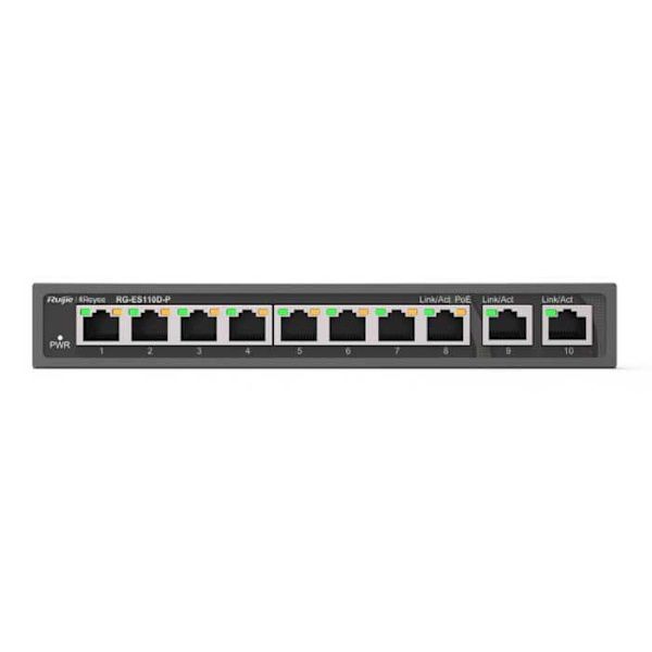 Ruijie Networks Rgrg-es110d-p Afbryder Sort