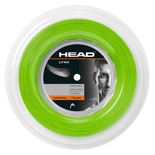 Head Racket Tenniskelan Kieli Lynx 200 M Vihreä 1.25 mm