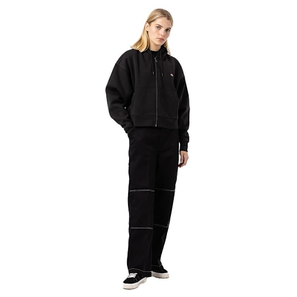 Dickies Sweatshirt Med Fuld Lynlås Oakport Sort 2XS Kvinde
