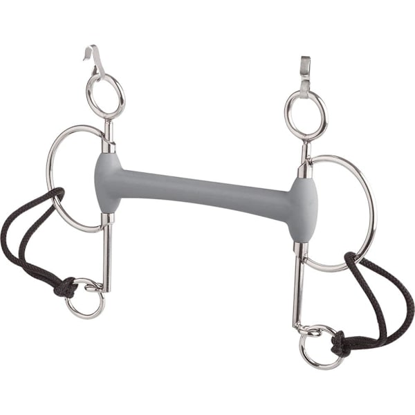Beris Pitkä Eggbutt Snaffle Soft Bit Pelham Hopeinen 120 mm