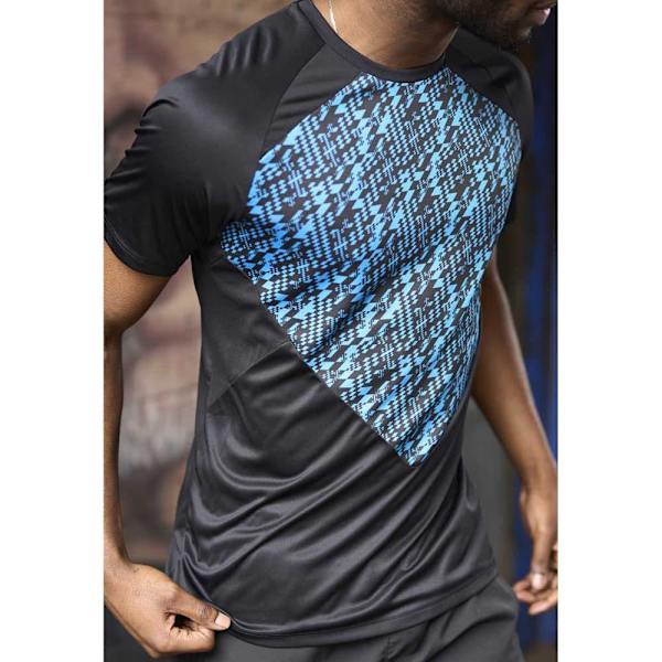 Umbro Pro Training Graphic T-shirt Med Korta ärmar Blå,Svart M Man