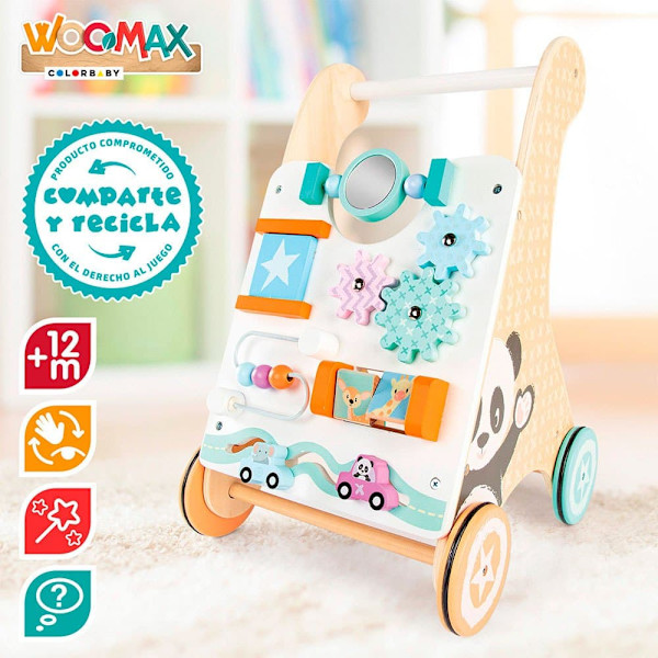 Woomax Baby Walker I Træ Flerfarvet 12 Months