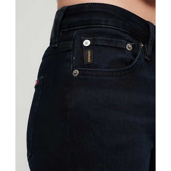 Superdry Vintage Mid Rise Skinny Jeans Svart 32 / 30 Kvinna