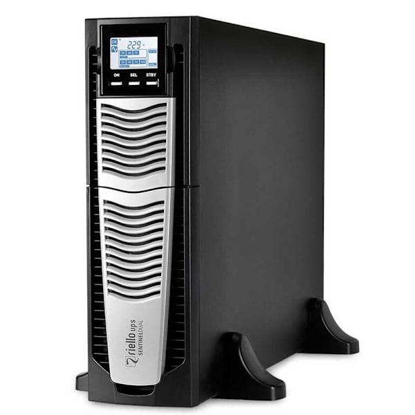 Riello Ups Med Batteri Sdu 6000 Ptdis 6000w Søvfarvet Sort, Sølv