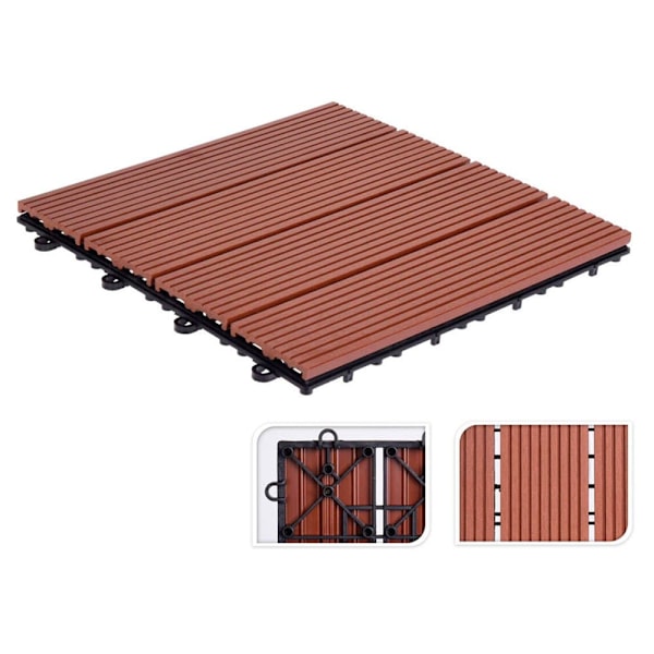 Ambiance Kit Gulvfliser 30x30 Cm 6 Enheder Brun