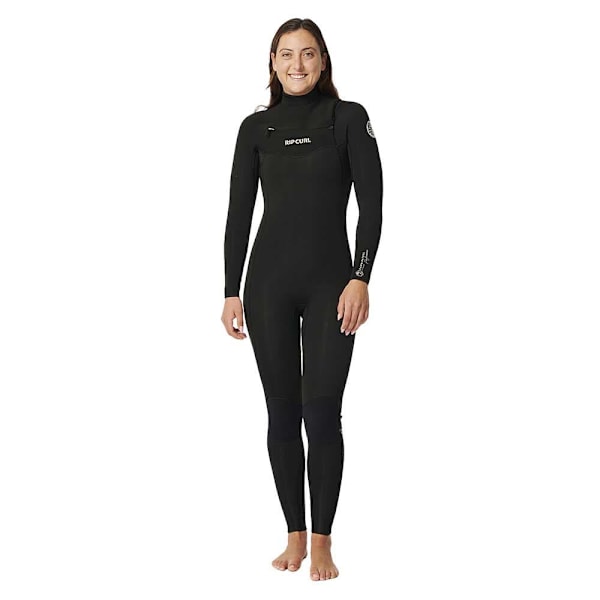 Rip Curl Langærmet Neoprendragt Med Brystlynlås D/patrol 3/2 Mm Perf Sort 8