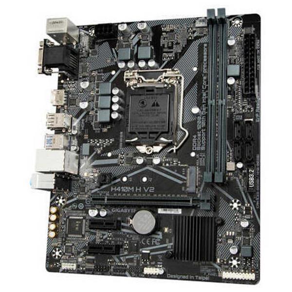 Gigabyte Bundkort H410m H V2 Søvfarvet