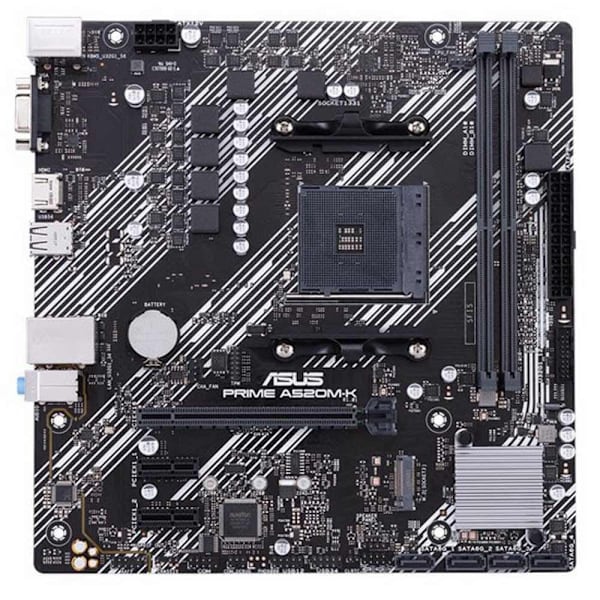 Asus Bundkort Am4 Prime A520m-k Sort