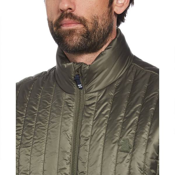 Original Penguin Rec Fill Vertical Quilted Jacka Grönt L Man