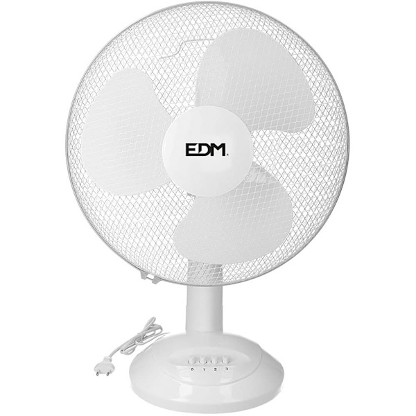 Edm Skrivbordsfläkt 45w 40 Centimeter Vit One Size / EU Plug