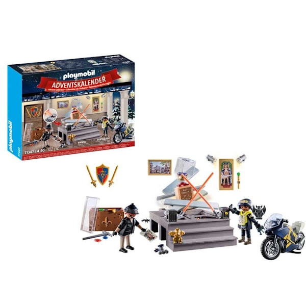 Playmobil Adventskalender Stöld I Museet Byggspel Silver