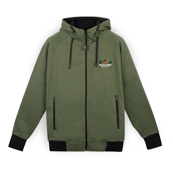 Marsupio Sweatshirt Med Fuld Lynlås Nature  M