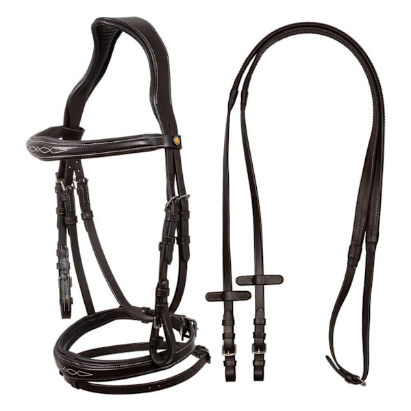Equestro Anatomic Soft Stitched Träns Brun Extra Full