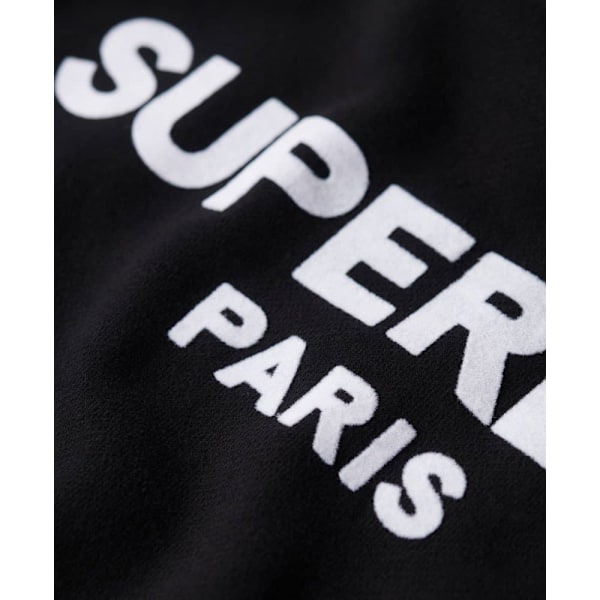 Superdry Tröja Med Rund Hals Sport Luxe Loose Svart XS Kvinna