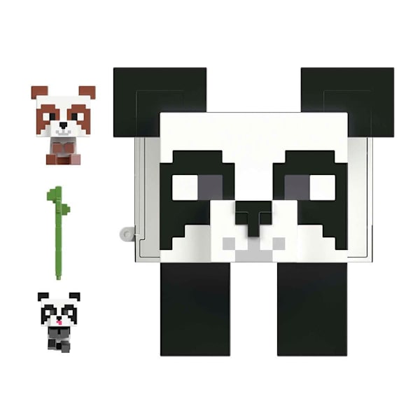 Minecraft Degames Panda-hahmo Mob Head Minis Hopeinen