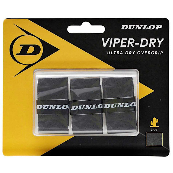 Dunlop Tennis Overgreb Viperdry 3 Enheder Sort
