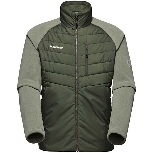 Mammut Innominata Hybrid Fleecejakke Med Fuld Lynlås Grøn 2XL Mand