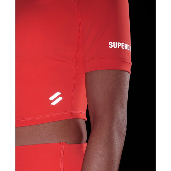 Superdry Run 3/4 Tight Crop Oranssi M Nainen