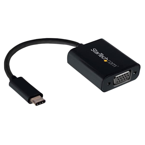 Startech Usb-c To Vga Adapter-black Sort Sort