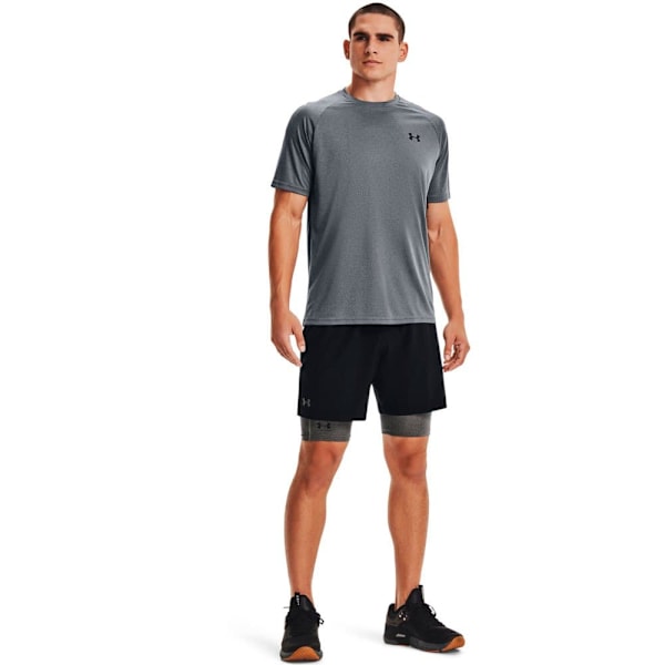 Under Armour Kompression Lange Shorts Heatgear Grå XL / Regular Mand
