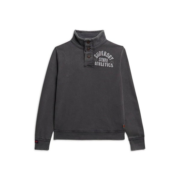 Superdry Vintage Athletic Henley Sweatshirt Grå L Mand