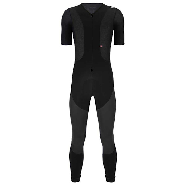 Santini Trägerhose Strumpfhose Vega Dry Sort S Mand