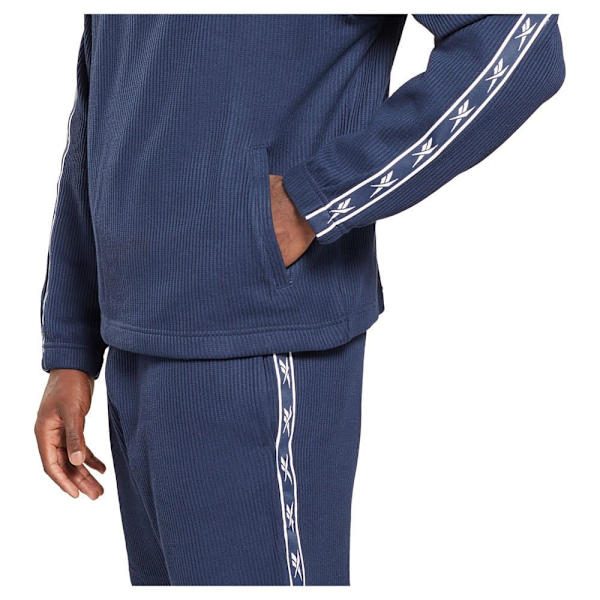 Reebok Sweatshirt Identity Vector Tape Waffle Blå S Mand