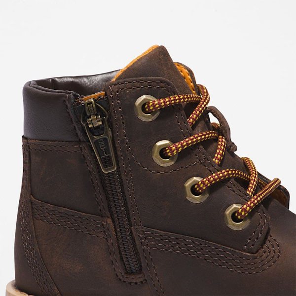 Timberland Pokey Pine 6´´ Side Zip Taaperon Saappaat Ruskea EU 21 Poika