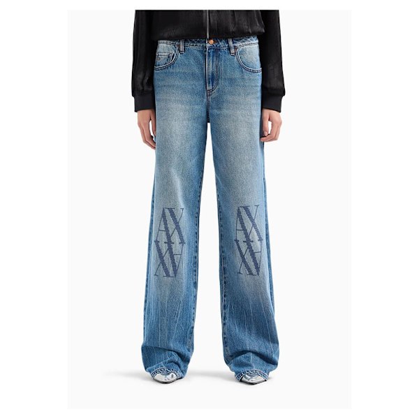 Armani Exchange 6dyj52_y19kz Jeans Blå 31 / Regular Kvinna