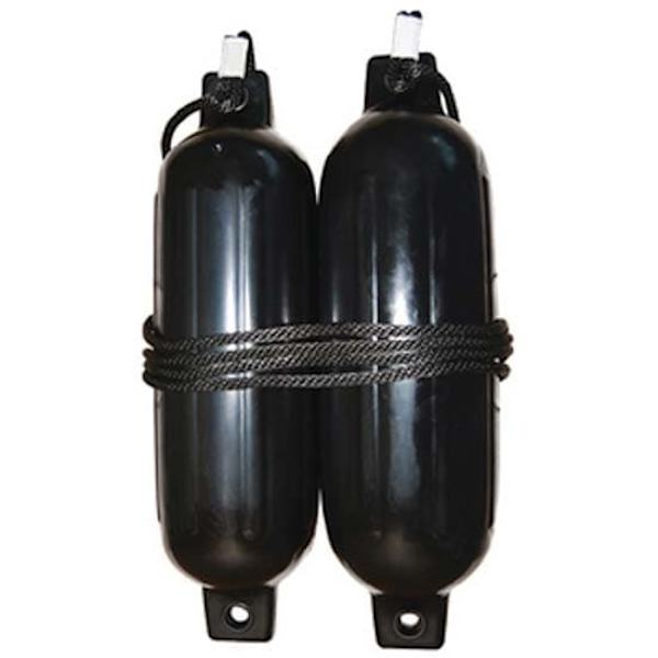 Seachoice Fender Sæt Twin Eye Sort 14 x 51 cm