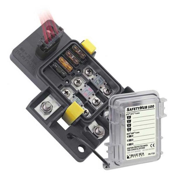 Blue Sea Systems Säkringspanel Safety Hub 100 Durchsichtig