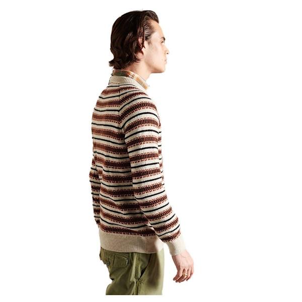 Superdry Tröja Classic Pattern Crew Brun XL Man