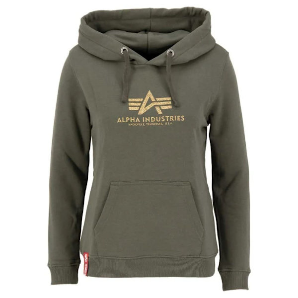 Alpha Industries New Basic G Hættetrøje Grøn XS Kvinde