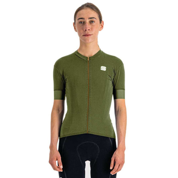 Sportful Lyhythihainen Jersey Monocrom Vihreä M Nainen