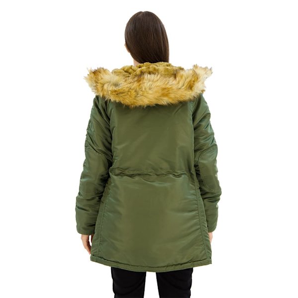 Alpha Industries N3b Vf 59 Kappa Grönt M Kvinna