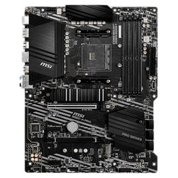 Msi Bundkort Am4 B550-a Pro Rød,Sort