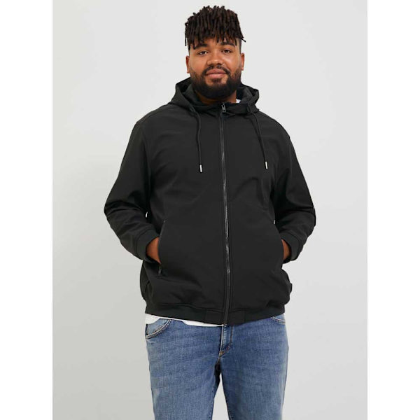 Jack & Jones Kevyt Takki Basic Softshell Plus Musta 8XL Mies