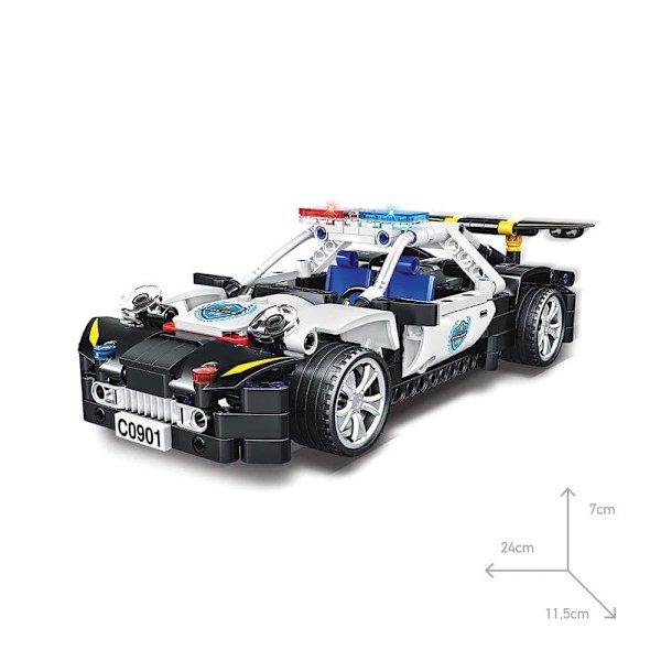 Giros Polisbilskonstruktionsspel Technic Swat Silver