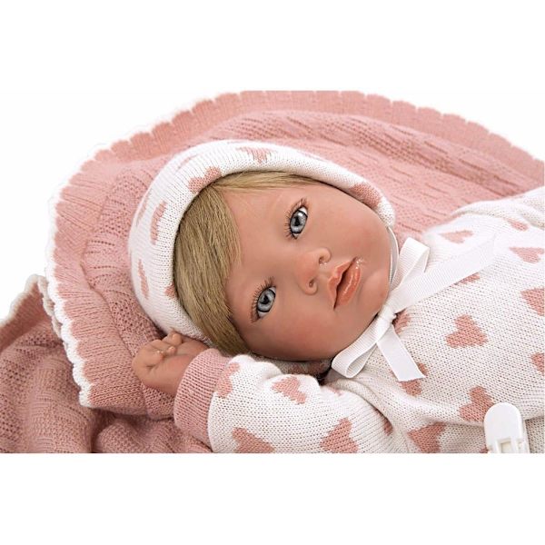 MuÑecas Arias Cristina Med Tæppe Babydukke 40 Cm