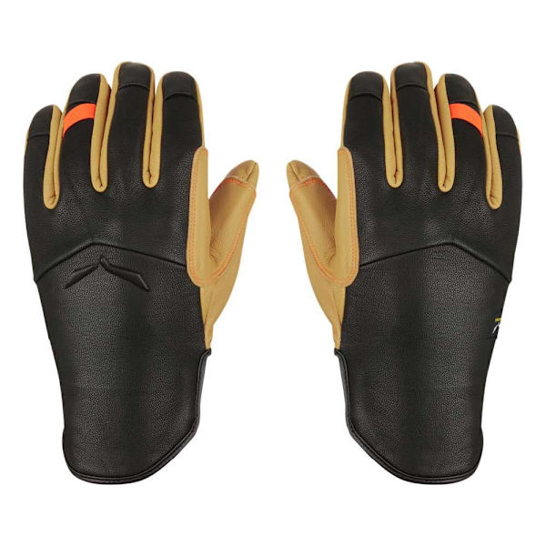 Salewa Handsker Ortles Am Leather Brun,Sort S Mand