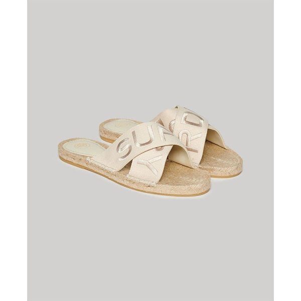 Superdry Cross Strap Espadrillot Kultainen EU 38 Nainen